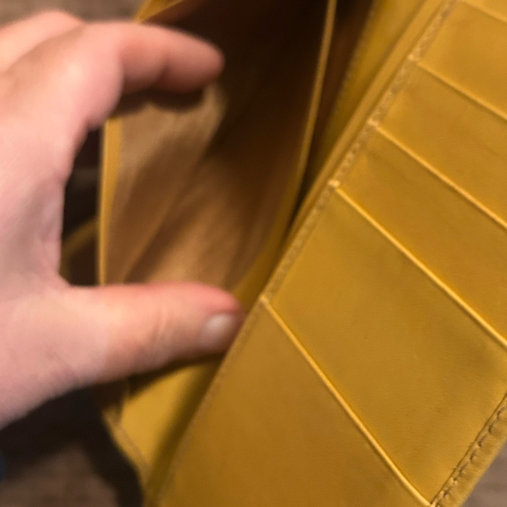 vintage Celine Macadam canvas long bifold wallet with leather trim. - Picture 10 of 15
